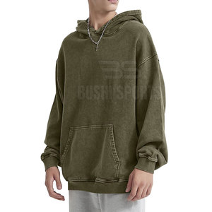 Sweat-shirts à capuche oversize pour hommes, style streetwear de haute qualité, effet délavé à l'acide, fabriqués au Pakistan. - Product Image 3