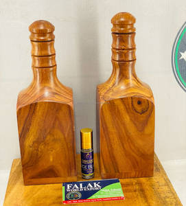 Botella de Agua de Madera Martillada Hecha a Mano de Alta Calidad para Oficina, Tapa Hermética, 500 ml, Ecológica, Aislamiento Térmico de 6-12 Horas - Product Image 4