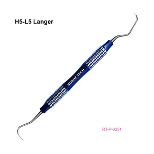 เครื่องมือขูดหินปูนแบบแมนนวล Ergonomic Dental 1/2 Langer Curette ผลิตจากสแตนเลส ได้รับการรับรองมาตรฐาน CE โดย Roboz Tech ประเทศปากีสถาน - Product Image 5