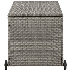 Scatola portaoggetti Patio in 47.2 grigio chiaro "x 25.6" x 24 "in Poly Rattan - Product Image 3