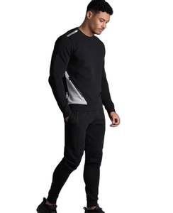 High Quality Custom Logo Breathable Winter <b>Knitted</b> Solid Color Tracksuit Sweatsuit <b>Sets</b> for Men - Product Image 4