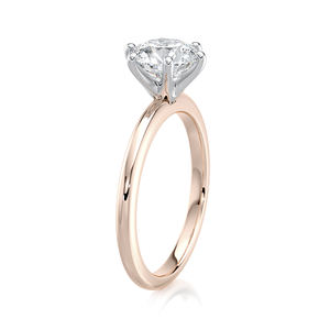 Anillo de Compromiso y Boda con Diamante Cultivado en Laboratorio, 1.50 CT, Oro Sólido de 14K, Chapado en Rodio, Certificado IGI, Corte Brillante, Seis Puntas - Product Image 1