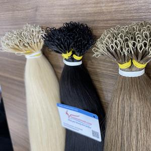 Super Double Drawn Kératine Nano Anneau Droite Extensions de Cheveux Humains Vietnamiens Prix de Gros - Product Image 4