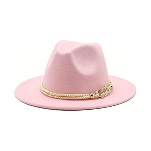 Sombreros Fedora Elegantes para Hombre y Mujer, Diseño de Fieltro, Ala Ancha, Sombrero Moderno para Fiestas, Viajes y Uso Diario - Product Image 1
