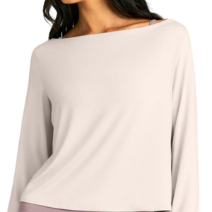 Camiseta de Manga Larga con Cuello Redondo para Mujer, Corte Holgado, Informal, a la Moda, Cómoda para Uso Diario, Ropa Femenina, Personalizable OEM ODM - Product Image 3