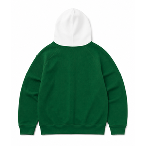 Sweat-shirt décontracté pour femme Iota Phi Lambda, à capuche contrastante marron, entièrement zippé, manches longues, avec lettres grecques brodées - Product Image 4
