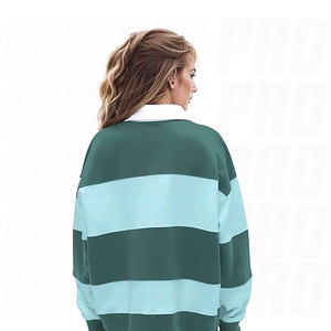 Fabricant sur mesure de maillots de rugby à manches longues, chemises de rugby à rayures brodées pour hommes, vêtements de sport, vêtements de rugby - Product Image 2
