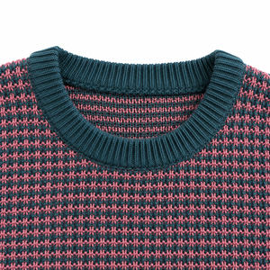 <b>Men's</b> Cotton Shaker-Stitch Sweater Crew Neck <b>Long</b> Sleeve Cotton Blend Winter Casual Wear | OEM ODM Manufacturer Bangladesh - Product Image 4