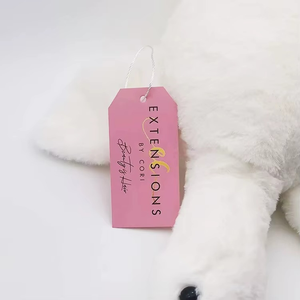 Etiquetas de lavandería con acabado brillante troqueladas, tarjetas de trabajo, etiquetas de precio personalizadas para ropa - Product Image 2