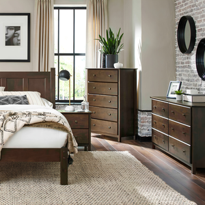 Modern 5-Drawer Solid Oak Wooden <b>Chest</b> <b>Storage</b> Cabinet with Eco-Friendly Design Durable Construction for Bedroom Furniture - Product Image 4