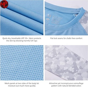 Camiseta de Pesca con Capucha Personalizada, Protección Solar Anti-UV, Sublimación, Secado Rápido, Jersey con Capucha, Camiseta de Manga Larga para Hombre - Product Image 5