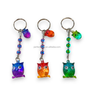 พวงกุญแจอะคริลิครูปนกฮูกตัวเล็กน่ารักรูปทรง3D และทนทานเป็นของขวัญที่ไม่เหมือนใครสำหรับร้านขายของที่ระลึก - Product Image 1