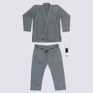 Yellow Karate Kimono for Men Regular Fit One Piece Martial Arts Wear with <b>White</b> <b>Belt</b> Breathable 100% Cotton 320g Durable - Product Image 3