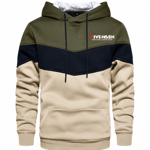 Sweat à capuche pour homme avec poche kangourou, cordon de serrage, polyester/coton, séchage rapide, respirant, pull en molleton, décontracté, hiver - Product Image 1