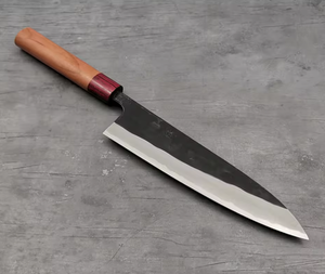 Cuchillo de Chef de Acero de Alto Carbono Hecho a Mano de Calidad Premium 2026 con Mango de Madera Personalizado y Espiga Completa, Cuchillo de Cocina Afilado - Product Image 1