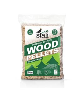 Venta al por mayor de pellets de madera de pino y abeto de 6 mm DIN+ plus A1/A2 en bolsas de 15 kg. Precio por tonelada de pellets de madera de mayorista. - Product Image 2