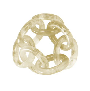 Anillo de Servilleta de Resina con Diseño de Cadena, del Fabricante en India, Decoración de Mesa Clásica y Elegante para Hoteles y Restaurantes - Product Image 1