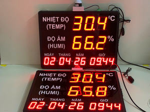 Industrial LED <b>Temperature</b>, Humidity, Date & Time Display | OEM Available | SCADA & IoT Ready - Product Image 6
