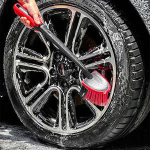 Brosse de nettoyage multifonction ergonomique à poignée allongée, kit de lavage automobile de qualité industrielle - Product Image 6