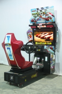 Machine d'arcade de course automobile style OutRun, 1 joueur, commerciale, à monnayeur, écran HD 32 pouces, simulateur de conduite OutRunner, jeu vidéo - Product Image 5