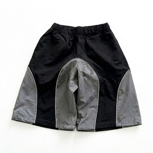 New High Selling Articles Custom Logo Grey <b>Black</b> Men's Nylon Wind Breaker Shorts Sets Breathable Wear Men Set Streetwear Hoodies - Product Image 5