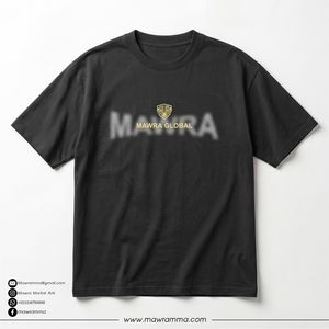 T-shirt unisexe Mawra personnalisé surdimensionné 100 % coton vierge imprimé sérigraphié pour l'été et les activités de plein air - Product Image 3