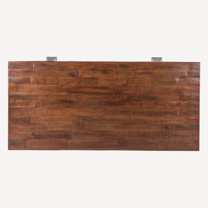 Table basse de salon en bois de manguier massif, robuste et attrayante, fabriquée à la main, finition naturelle, joints en queue d'aronde durables, pieds pliants - Product Image 6