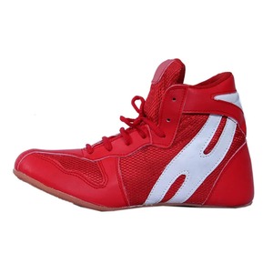 Zapatos de Boxeo de Cuero Personalizados al por Mayor de Fábrica Warzone, con Cordones, Transpirables, Antideslizantes, para Interiores y Exteriores, Protegen Efectivamente los Tobillos - Product Image 5