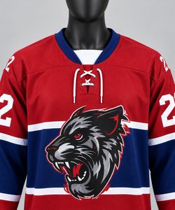 Conjunto de Camiseta y Pantalones Cortos de Hockey sobre Hielo Personalizados, 100% Poliéster, Uniforme de Hockey para Equipos, Fabricante de Ropa Deportiva al por Mayor OEM - Product Image 3