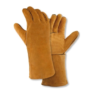 Guantes de Soldadura de Cuero Vacuno de Primera Calidad, Resistentes al Fuego, Resistentes a la Abrasión, Guantes para Asar a la Parrilla - Product Image 4