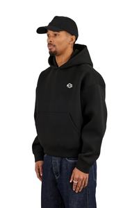 Sudadera con Capucha Negra Oversize para Hombre al por Mayor, Estilo Urbano, con Logo Personalizado, Hip Hop, Casual, Estilo USA Y2K, Proveedor de Fábrica OEM - Product Image 2