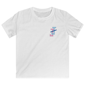 เสื้อยืดสีขาวลายกราฟิกสำหรับวัยรุ่น คอกลม ผ้าฝ้ายนุ่ม แขนสั้น เด็กๆ สวมใส่สบายๆ ไปโรงเรียน แฟชั่นลำลองทุกวัน - Product Image 1
