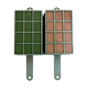 Cage à mousse florale en stock, petite et grande, couleur vert armée/gris, pour décoration de mariage/Saint-Valentin - Product Image 1