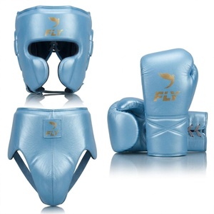 Ensemble de sparring en cuir véritable marron doré, sur mesure, personnalisé, équipement d'entraînement confortable, gants de boxe OEM Super Lace - Product Image 2