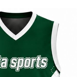 Maillot de volley sans manches vert et blanc pour équipe – Haut de sport athlétique, uniforme d'entraînement et de match, vêtement de performance - Product Image 6