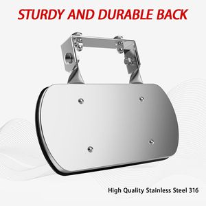 Espejo Retrovisor Lateral de Acero Inoxidable para Tractores, Montacargas, Camiones y Maquinaria Agrícola, Compatible con John Deere y Kubota - Product Image 6