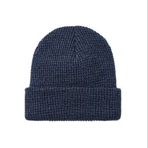 Unisex Knitted Beanie Hat Solid Color 100% Acrylic Cuffed Winter <b>Cap</b> for Adults Casual Wear 56-58CM Head Circumference - Product Image 1