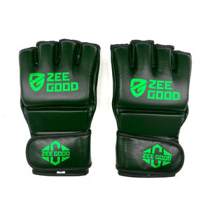 Gants de MMA pour hommes en cuir respirant de haute qualité, demi-doigts, matière souple, pour activités de plein air, prix de gros - Product Image 2