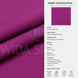 Ensemble de costume violet pour femmes, deux pièces, blazer et pantalon évasé, uniforme d'hôpital, vêtements de travail personnalisés, service OEM Wida Sports - Product Image 6