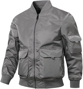 Chaqueta Bomber de Invierno para Hombre, Moderna, Ecológica, Transpirable, de Alta Calidad, con Cuello Alto, Abrigo Cálido Estilo Aviador, Precio de Fábrica al por Mayor - Product Image 1
