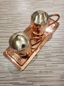 Mug Moscow Mule classique en cuivre avec poignée, idéal pour la maison et la cuisine – Tasse et mug à eau en cuivre en promotion - Product Image 5