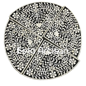 Bela Artisan Artisanat Table Basse Base En Bois Triangle Verre Top Design Moderne Hôtel Appartement Chambre Multi-Fonction De Stockage - Product Image 1