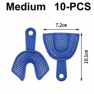 Bandeja de Impresión Dental de Plástico, Retenedor de Dientes Autoclavable, Soporte para Modelo de Dentadura Superior e Inferior, Instrumentos Orales Manuales - Product Image 3