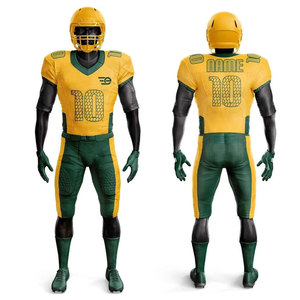 Uniforme de football américain à manches courtes, tenue d'entraînement athlétique légère personnalisée pour joueur d'équipe, pour hommes - Product Image 1