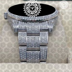 Reloj de Cuarzo Analógico de Acero Inoxidable con Incrustaciones de Diamantes para Mujer, Marca Charm Jewels, Caja Redonda de 40 mm, Cierre Plegable - Product Image 6