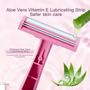 มีดโกนสำหรับผู้หญิง 5 ชิ้น ใบมีดคู่ สำหรับโกนขนแขนขา พร้อมโลโก้สั่งทำ - Product Image 6