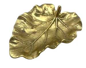 Bandeja de Servir de Lujo de 3 Niveles con Forma de Hoja de Latón Dorado, Soporte Metálico de Múltiples Niveles para Frutas, Nueces, Bocadillos, Postres y Catering - Product Image 6