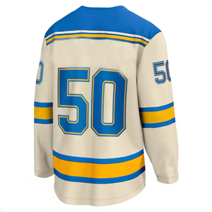 Sublimated Sportswear Customized Unisex OEM Sublimated Breathable Printed 100% Polyester Quick Dry Ice Hockey Jersey Custom - Product Image 5