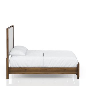 Cama Queen Tapizada en Nogal, Muebles Elegantes Tapizados - Product Image 3