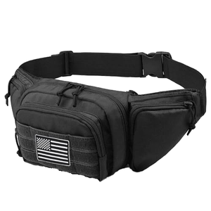 Outdoor Tactical Fanny Pack Unisex Nylon Waterproof Waist Bag with Belt and Concealed Carry Pouch for <b>Shooting</b> & Hiking - Product Image 4